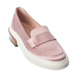 TOD'S Womens Pink Satin Slip-On Casual Loafers Size 40